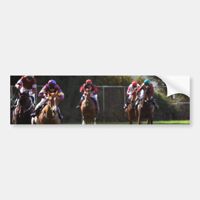 Horse Racing Field Bumper Stickers (Front)
