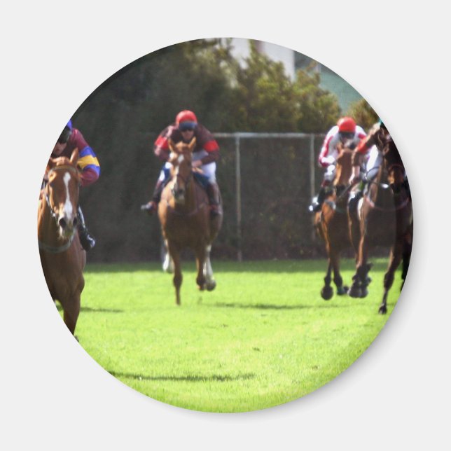 Horse Racing Field Magnet (Front)