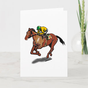 Horse Racing Greeting Cards