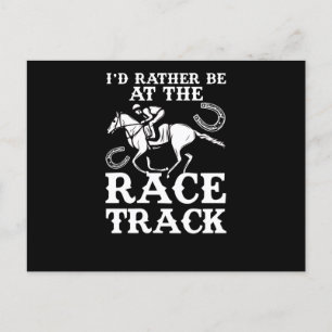 Horse Racing Horse Rather Race Track Racehorse Postcard