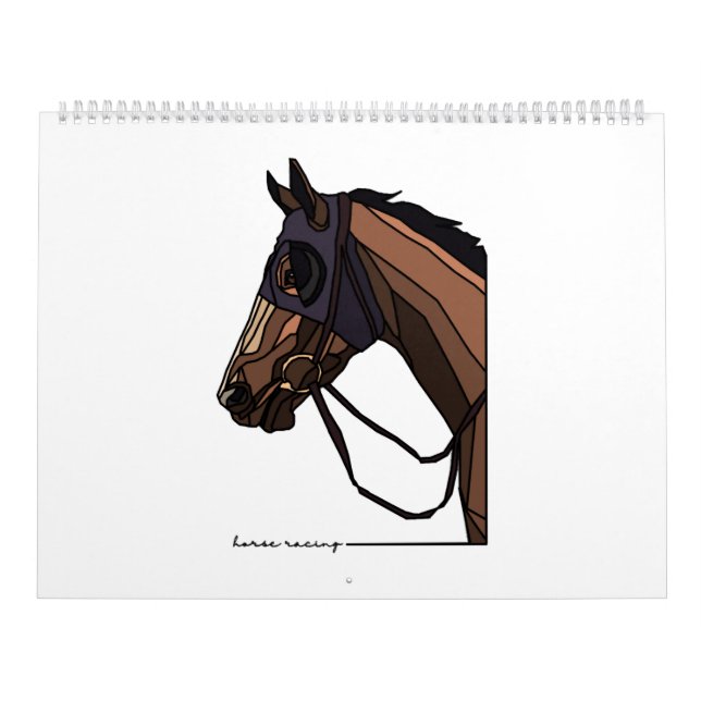 horse racing horses race horses calendar (Cover)