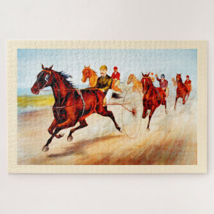 Horse racing jigsaw puzzle
