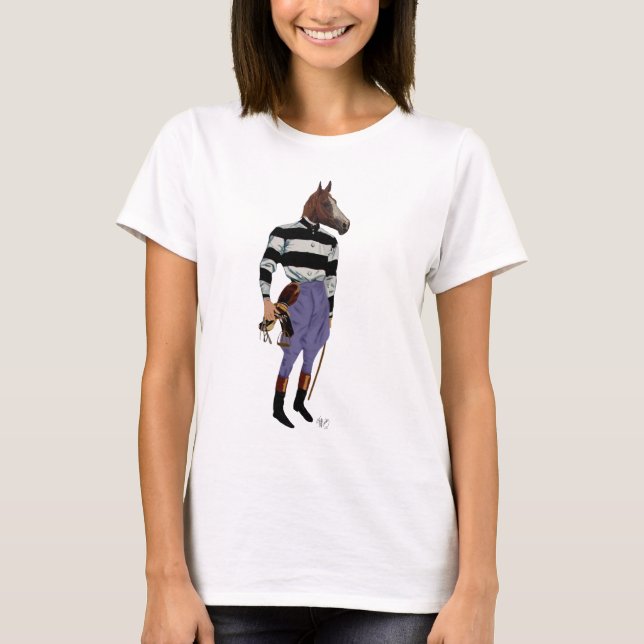 Horse Racing Jockey Full 2 T-Shirt (Front)