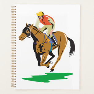 Horse Racing Jockey Galloping Planner