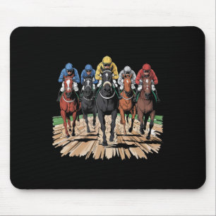 Horse Racing Jockey Racer Der Mouse Mat