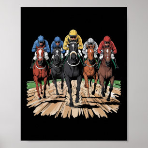 Horse Racing Jockey Racer Der Poster