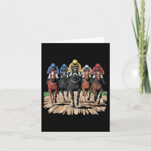 Horse Racing Jockey Racer Derby Rider Gifts Men Wo Card