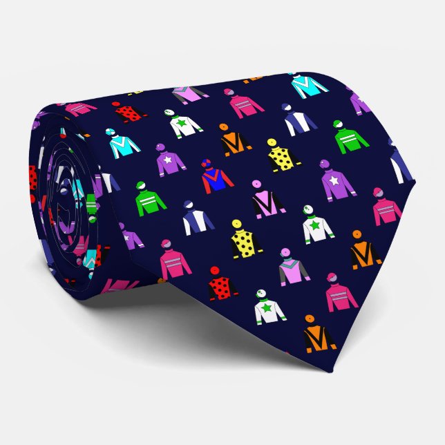 Horse Racing Jockey Silks Tie (Rolled)