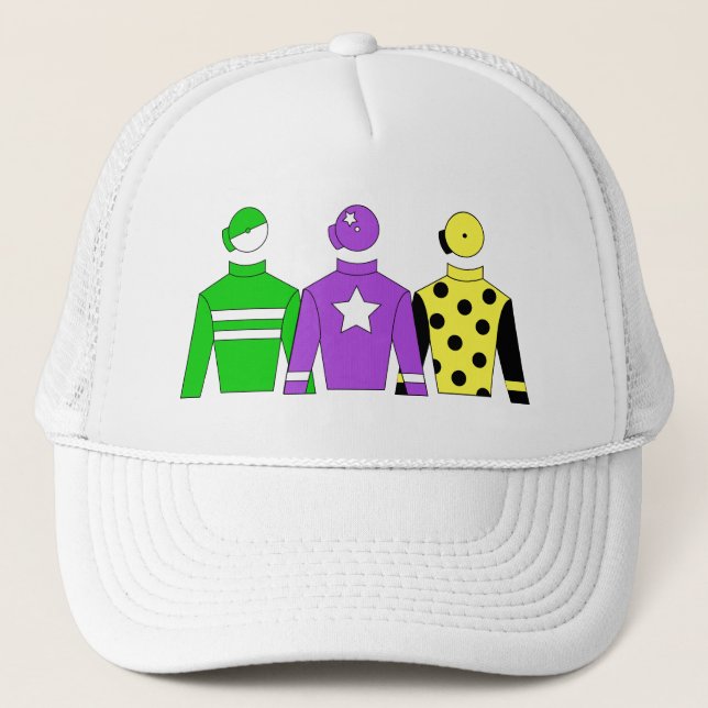 Horse Racing Jockey Silks Trucker Hat (Front)