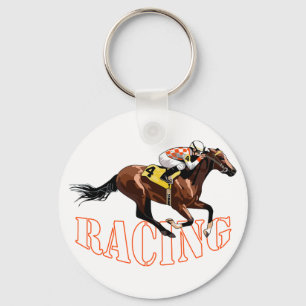 Horse Racing Key Ring