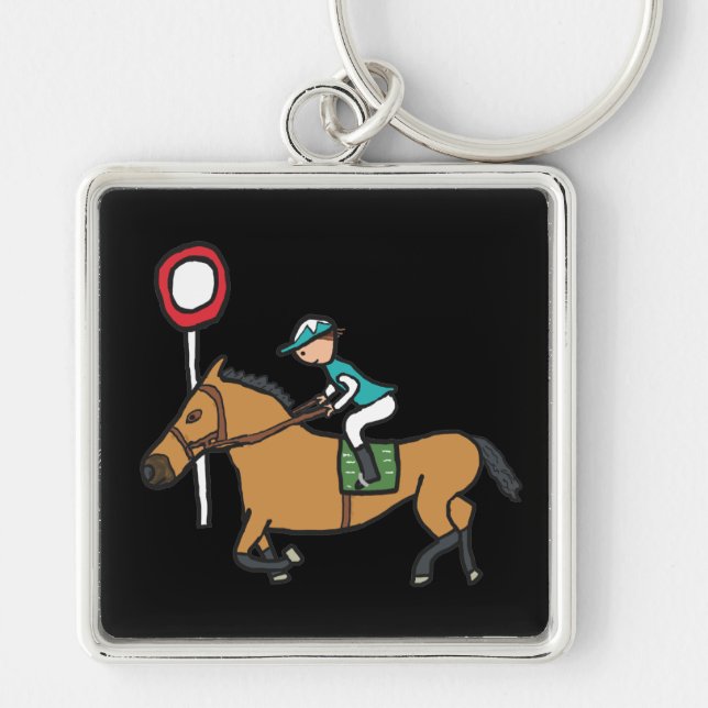 Horse Racing Key Ring (Front)