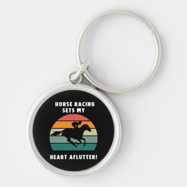 Horse Racing Key Ring (Front)