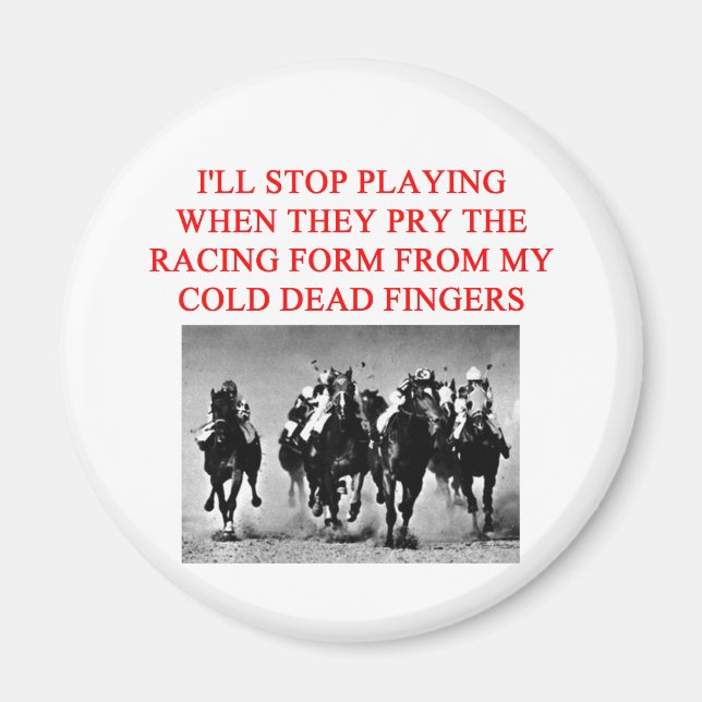 horse RACING Magnet (Front)
