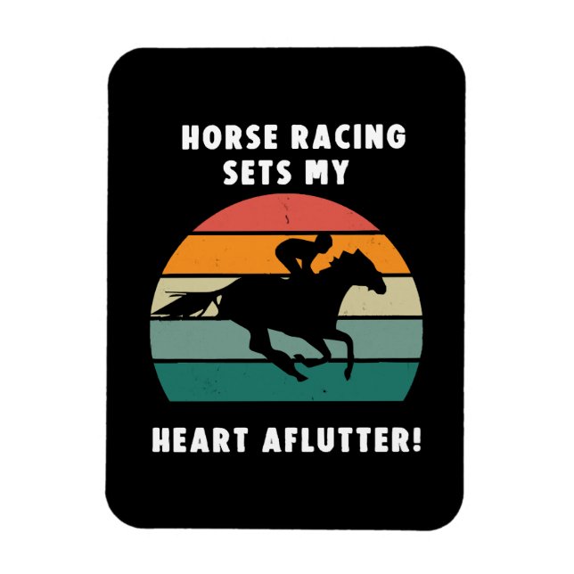 Horse Racing Magnet (Vertical)