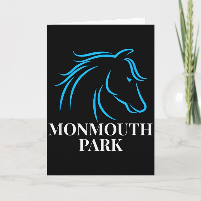 Horse Racing Monmouth Park Oceanrt New Jersey Hors Card (Front)