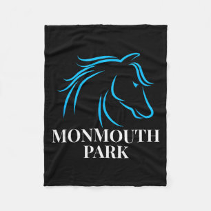 Horse Racing Monmouth Park Oceanrt New Jersey Hors Fleece Blanket