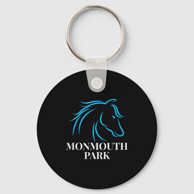 Horse Racing Monmouth Park Oceanrt New Jersey Hors Key Ring (Front)