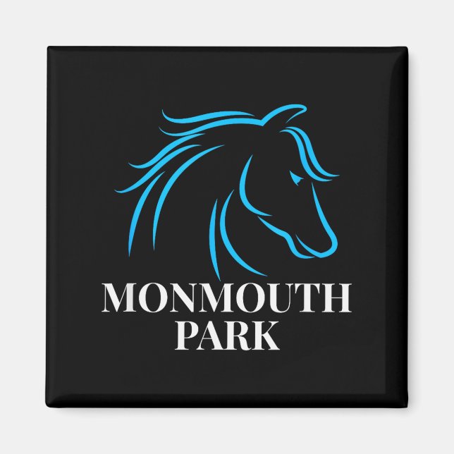 Horse Racing Monmouth Park Oceanrt New Jersey Hors Magnet (Front)