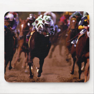 Horse racing mouse mat