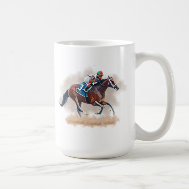 Horse Racing Mug (Right)