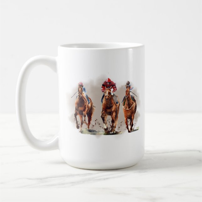 Horse Racing Mug (Left)