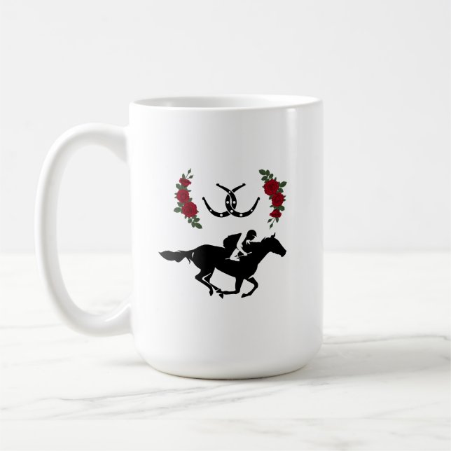 Horse Racing Mug (Left)