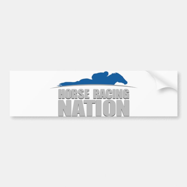 Horse Racing Nation bumper sticker (Front)