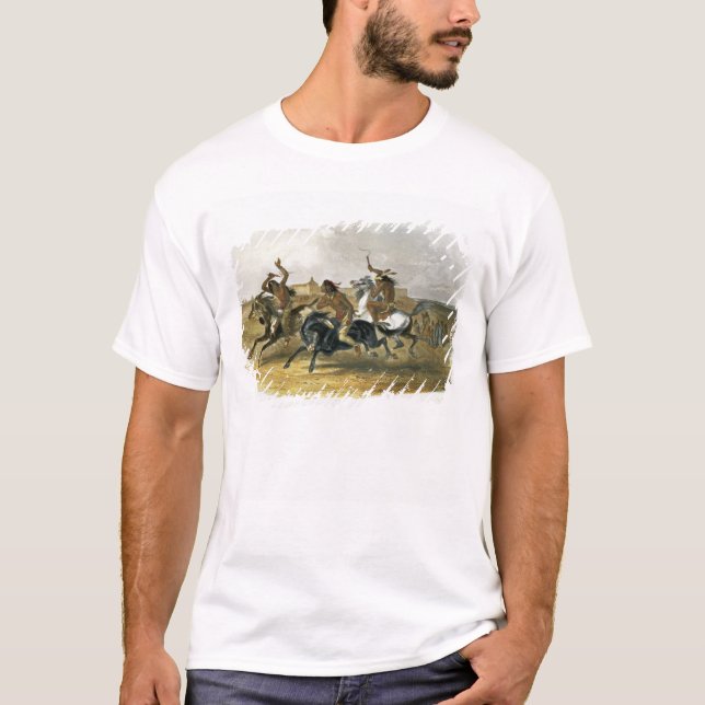 Horse Racing of Sioux Indians near Fort Pierre, pl T-Shirt (Front)