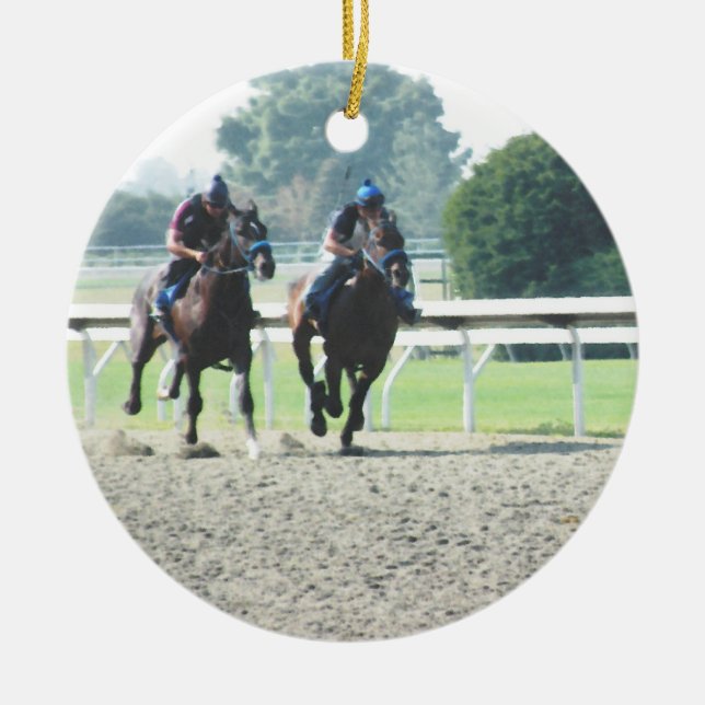 Horse racing ornament (Front)