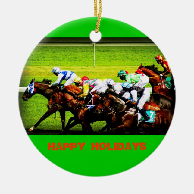 HORSE RACING ORNAMENT (Front)