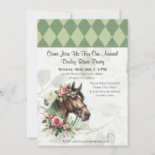 Horse Racing Party Invitation