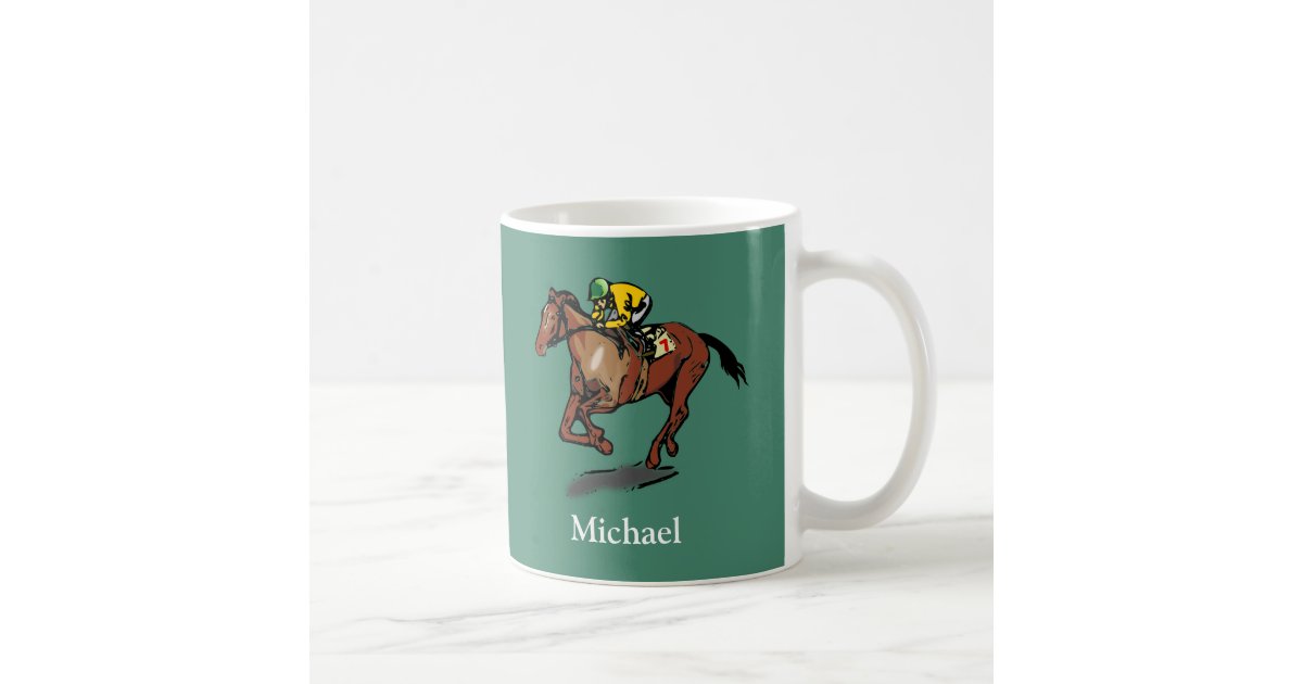 Horse Racing Personalised Coffee Mug Zazzle
