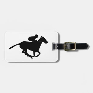 Horse Racing Pictogram Luggage Tag