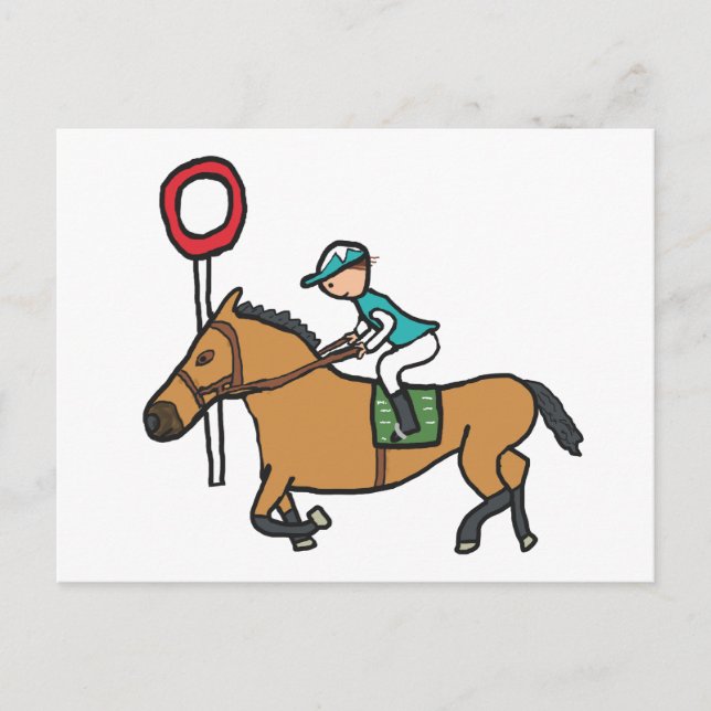 Horse Racing Postcard (Front)
