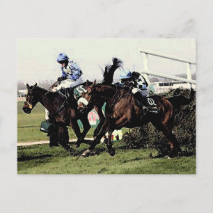 Horse Racing Postcard