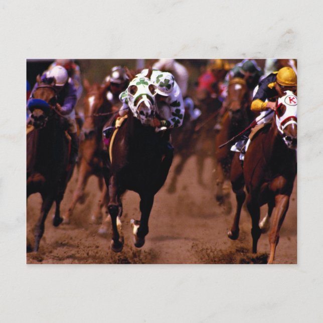 Horse racing postcard (Front)