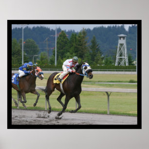Horse racing poster