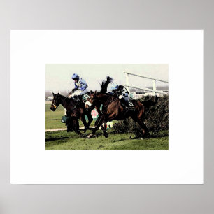 Horse Racing Poster Print
