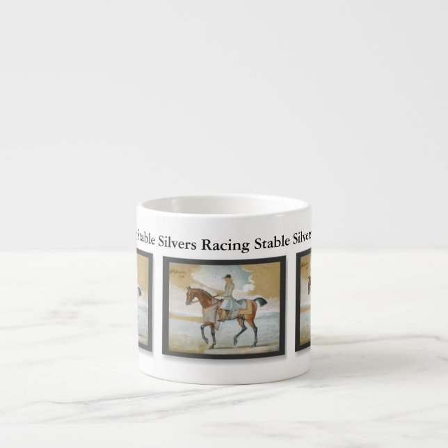 Horse Racing Sire Godolphin Arabian Customisable Espresso Cup (Front)