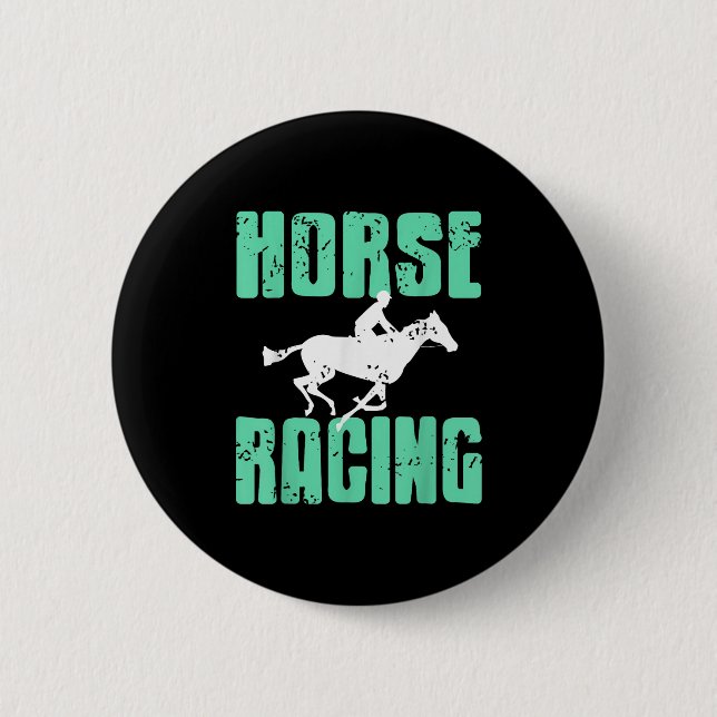 Horse Racing Srt Fanatics Speed And On  6 Cm Round Badge (Front)