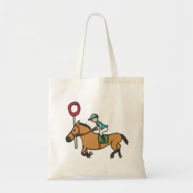 Horse Racing Tote Bag (Front)