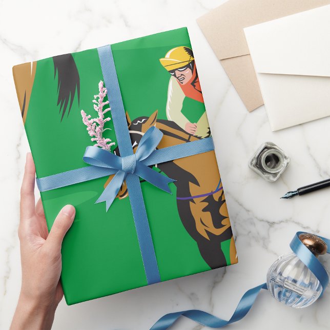 Horse Racing Wrapping Paper (Creator Uploaded)