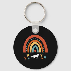 Horse Rainbow For Girls Horseback Riding Horses Fo Key Ring