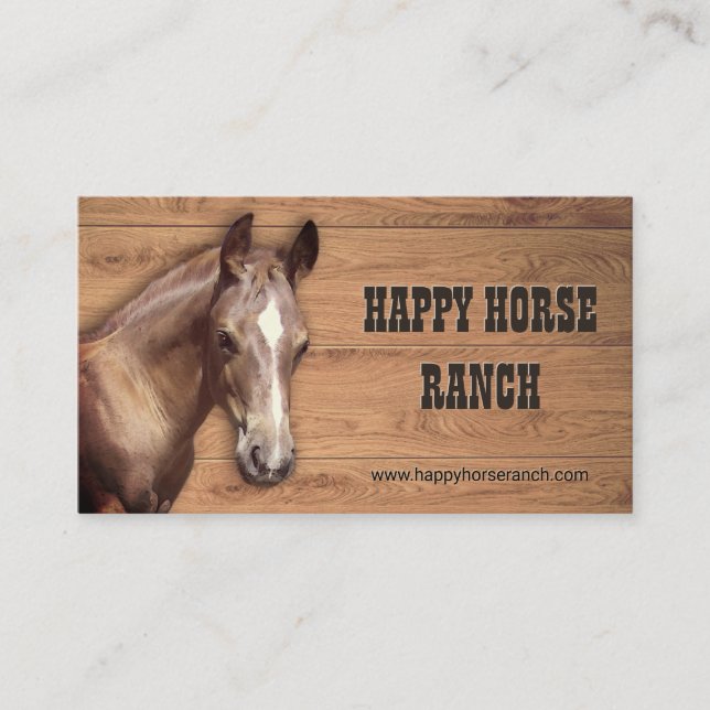 Horse Ranch Business Card (Front)