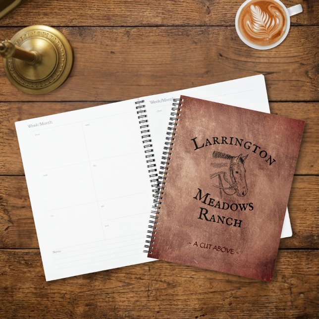 Horse Ranch Business Personalized Logo Planner (Creator Uploaded)