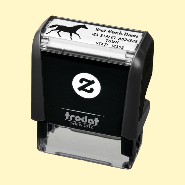Horse Ranch Custom Return Address Self-inking Stamp (Creator Uploaded)