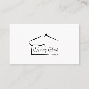 Horse Ranch   Horse Farm Business Card