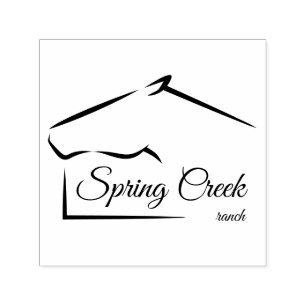 Horse Ranch Horse Farm Self-inking Stamp