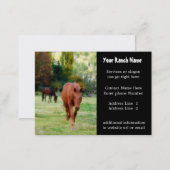 Horse ranch or Farm Supply Business Cards (Front/Back)
