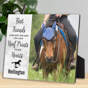 Horse Remembrance Personalised Pet Photo Memorial Plaque